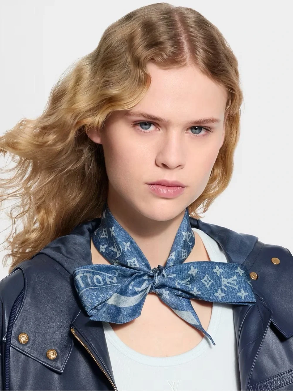 Louis Vuitton Denim Stamp BB Bandeau - Bleu Denim. SS26 Nautical Collection. NEW
